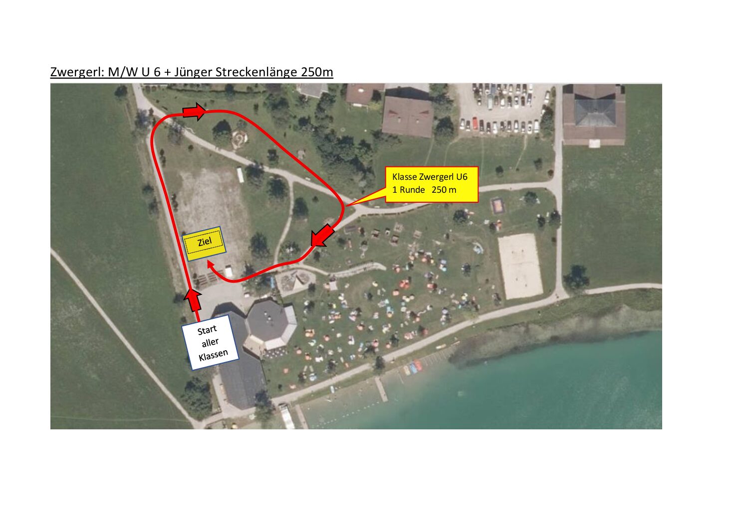Triathlon Thiersee Schwimmstrecke
